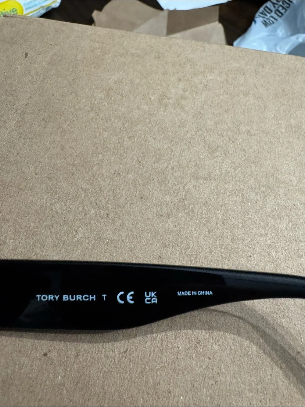 Tory Burch Black Sunglasses with Gold Logo Accents